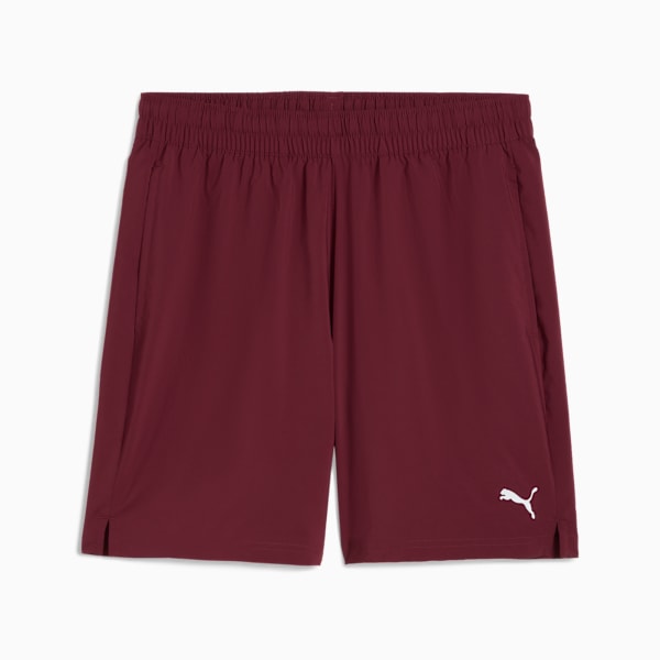 Train All Day ESSENTIALS Men's 7" Woven Shorts, Ruby Shimmer, extralarge